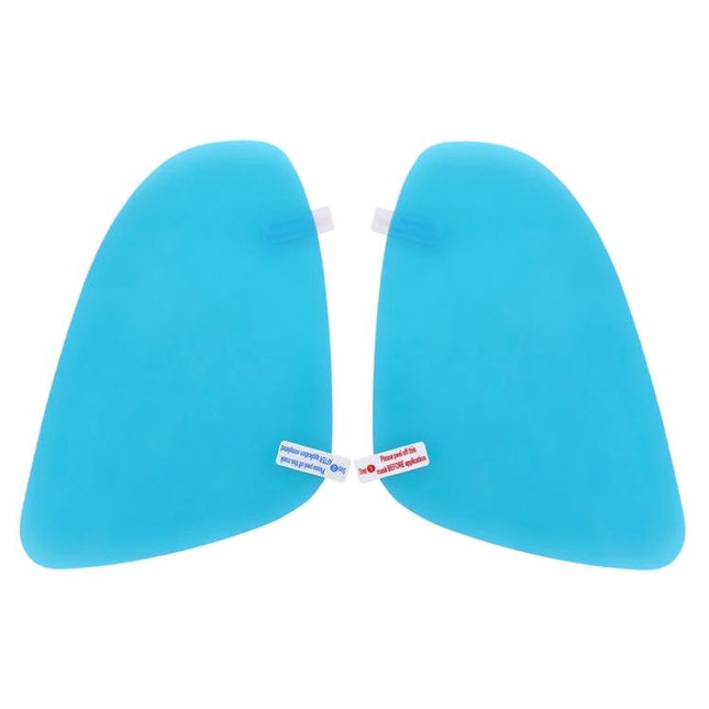 Mazda Rearview Mirror Protective Film with Anti-Fog Coating - clear blue PET anti-fog replacement pair for Mazda side mirrors