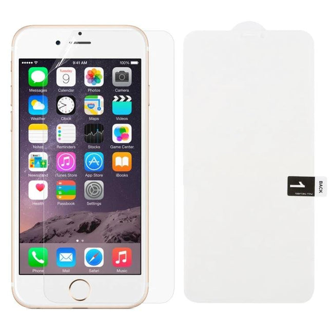 Hydrogel Screen Protector For iPhone And Pixel Devices For Everyday Scratch Protection showing clear film on smartphone with edge-to-edge coverage