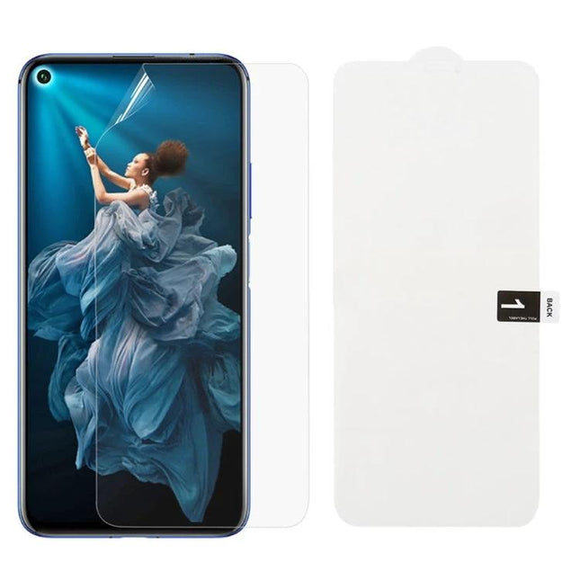 Full Cover Hydrogel Screen Protector For Huawei Curved Screen Everyday Use Daily Protection - clear edge-to-edge film on curved phone display