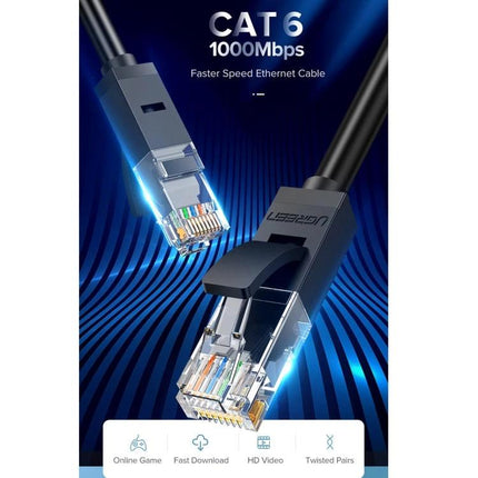 UGREEN Cat6 Gigabit Ethernet Cable for Home Networking - durable RJ45 cable for 1000Mbps gaming, streaming and fast home network connections