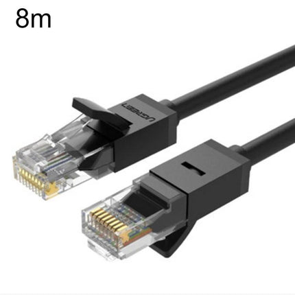 UGREEN Cat6 Gigabit Ethernet Cable for Home Networking – 8m black Cat6 cable with RJ45 connectors for low-latency gaming, streaming, and stable home network