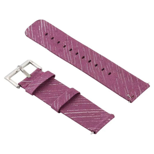 Canvas Wrist Strap For Fitbit Versa Adjustable Multicolor