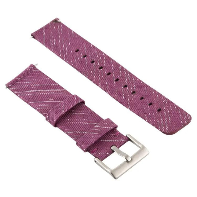 Canvas Wrist Strap For Fitbit Versa Adjustable Multicolor