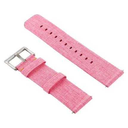 Canvas Wrist Strap For Fitbit Versa Adjustable Multicolor