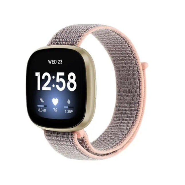 Fitbit Versa 3 Nylon Loop Replacement Strap Adjustable
