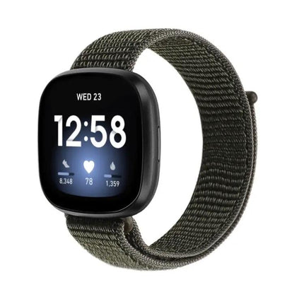 Fitbit Versa 3 Nylon Loop Replacement Strap Adjustable