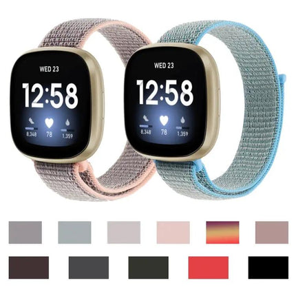 Fitbit Versa 3 Nylon Loop Replacement Strap Adjustable