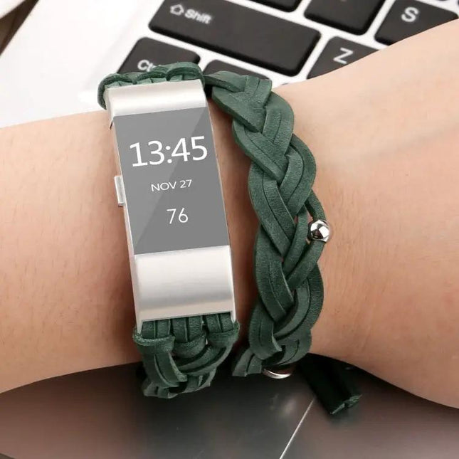 Fitbit Charge 2 Genuine Leather Weave Replacement Band