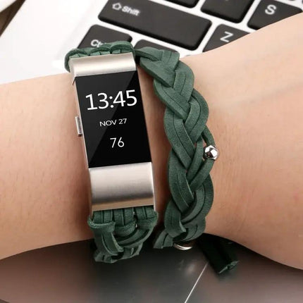 Fitbit Charge 2 Genuine Leather Weave Replacement Band