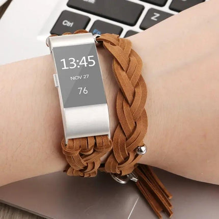 Fitbit Charge 2 Genuine Leather Weave Replacement Band