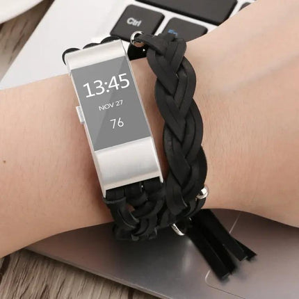 Fitbit Charge 2 Genuine Leather Weave Replacement Band