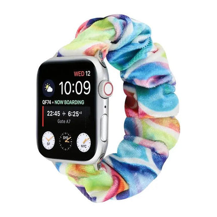Flannel Elastic Replacement Strap For Apple Watch 38/40/41mm