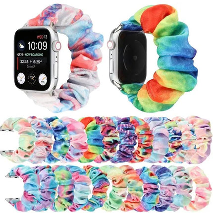 Flannel Elastic Replacement Strap For Apple Watch 38/40/41mm