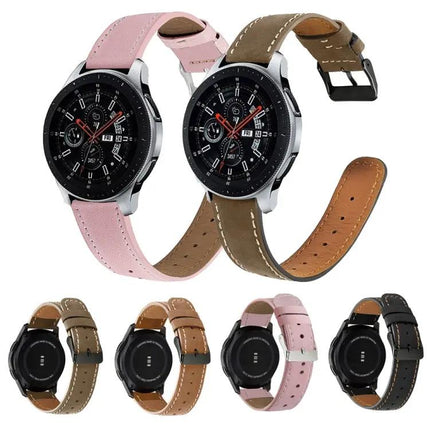 Genuine Leather Replacement Watch Strap For Samsung Galaxy