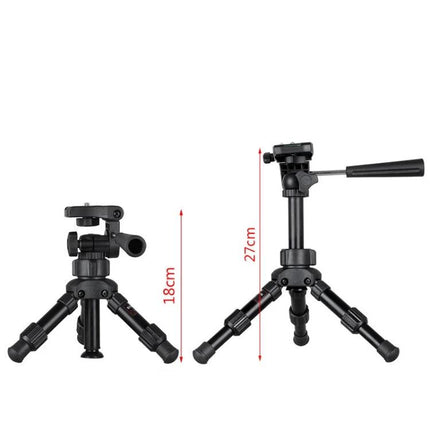 BEXIN Small Lightweight Tabletop Tripod for Cameras and Phones compact aluminum tabletop tripod 18cm-27cm height for travel vlogging and product demos
