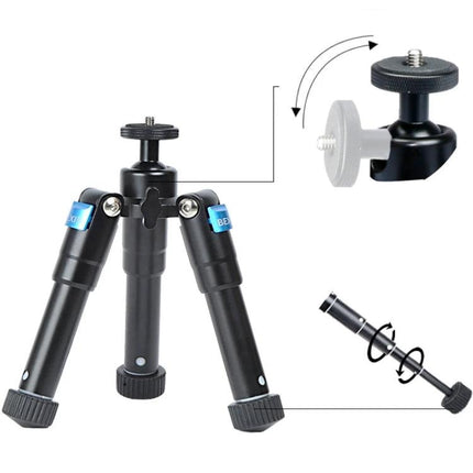 BEXIN Compact Mini Tripod for Digital Cameras and Smartphones small aluminum travel tripod with adjustable ball head and foldable legs