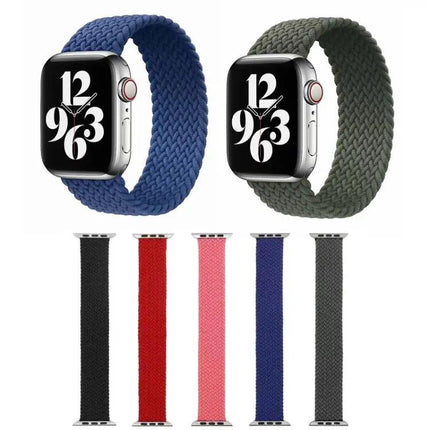 Single-Turn Nylon Woven Apple Watch Band S M L 38-42mm