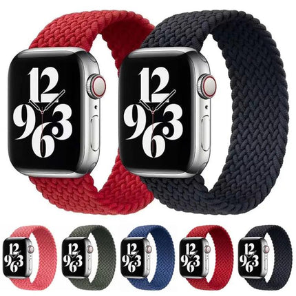 Nylon Woven Single-Turn Watch Band For Apple Watch 38-44mm