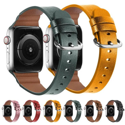 Genuine Leather Apple Watch Band 38/40/41/42/44/45mm