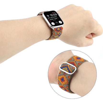 Apple Watch Nylon Elastic Band Metal Buckle 38-45mm