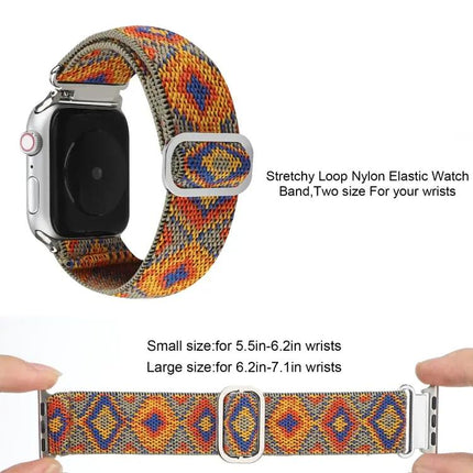 Apple Watch Nylon Elastic Band Metal Buckle 38-45mm
