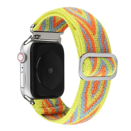 Nylon Elastic Replacement Watch Band Metal Buckle 42-49mm
