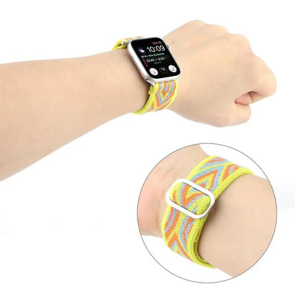 Nylon Elastic Replacement Watch Band Metal Buckle 42-49mm