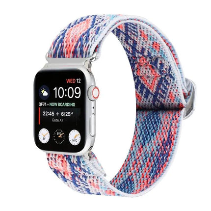 Nylon Elastic Replacement Watch Band Metal Buckle 42-49mm