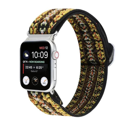 Nylon Elastic Replacement Watch Band Metal Buckle 42-49mm