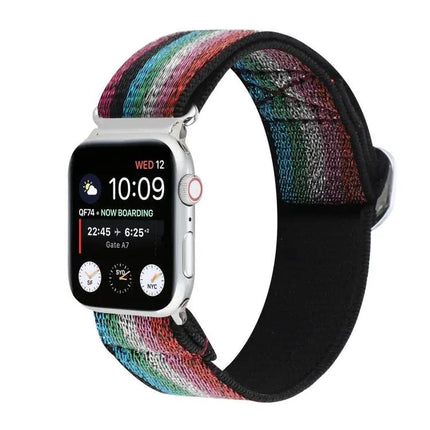 Nylon Elastic Replacement Watch Band Metal Buckle 42-49mm