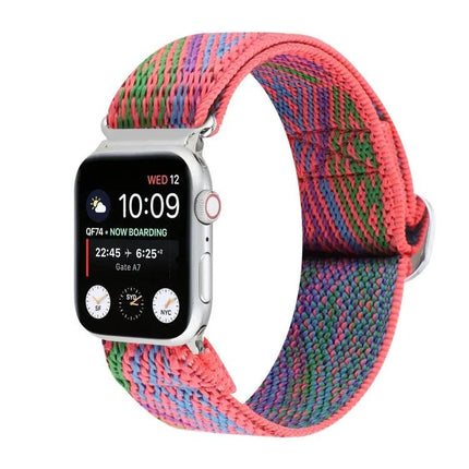 Nylon Elastic Replacement Watch Band Metal Buckle 42-49mm