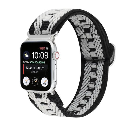 Apple Watch Nylon Elastic Band Metal Buckle 38-45mm