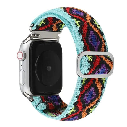 Nylon Elastic Replacement Watch Band Metal Buckle 38-41mm