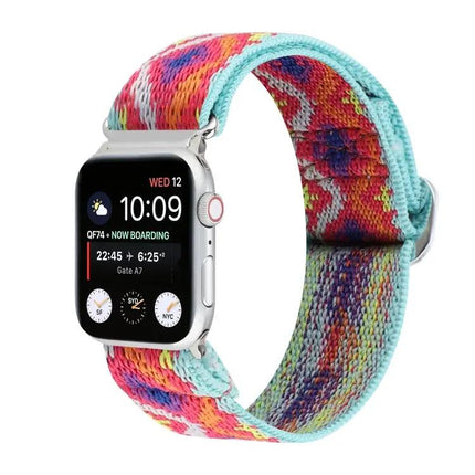 Apple Watch Nylon Elastic Band Metal Buckle 38-45mm