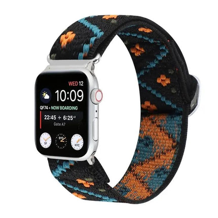 Apple Watch Nylon Elastic Band Metal Buckle 38-45mm