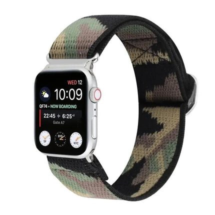 Apple Watch Nylon Elastic Band Metal Buckle 38-45mm