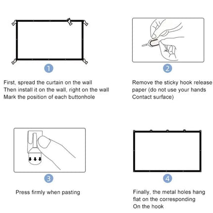 Portable Folding Projector Screen for Movie Viewing