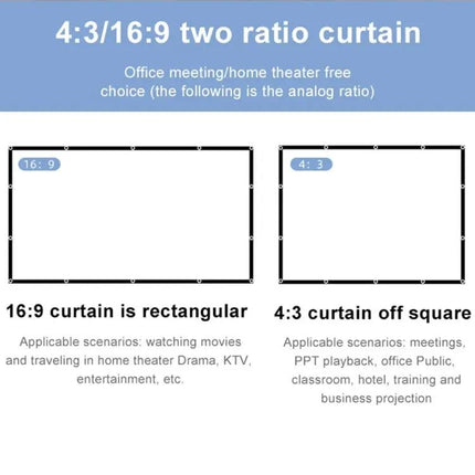 Portable Folding Projector Screen for Movie Viewing