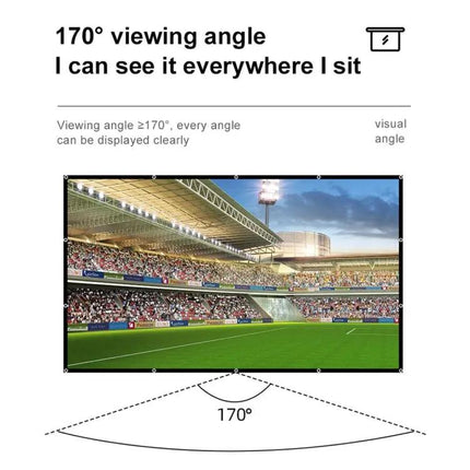 Portable Folding Projector Screen for Movie Viewing
