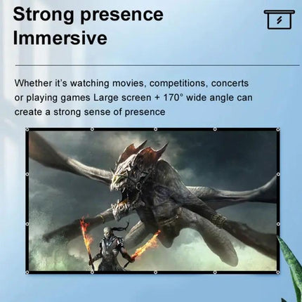 Portable Folding Projector Screen for Movie Viewing