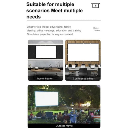 Portable Folding Projector Screen for Movie Viewing