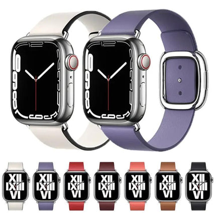 Leather Watch Band For Apple Watch 38/40/41/42mm Modern