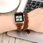 For Apple Watch Series 8&7 41mm / SE 2&6&SE&5&4 40mm / 3&2&1 38mm / Dark Brown