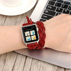 For Apple Watch Ultra 49mm / Series 8&7 45mm / SE 2&6&SE&5&4 44mm / 3&2&1 42mm / Red