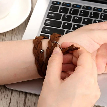 Hand-Woven Leather Apple Watch Band Multiple Sizes 38-49mm