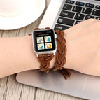 For Apple Watch Series 7 45mm / 6 & SE & 5 & 4 44mm / 3 & 2 & 1 42mm / Dark Brown