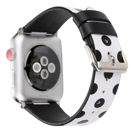 Leather Dot Pattern Apple Watch Band 38/40/41/42mm