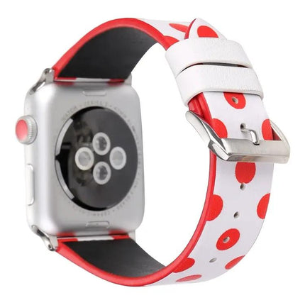 Leather Dot Pattern Apple Watch Band 38/40/41/42mm