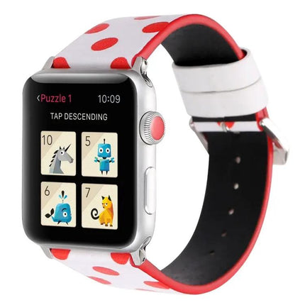 Leather Dot Pattern Apple Watch Band 38/40/41/42mm | SYNDMART
