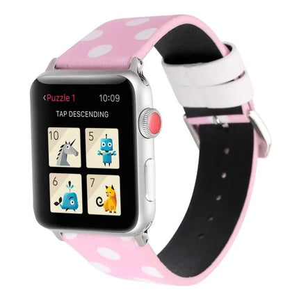 Leather Dot Pattern Apple Watch Band 38/40/41/42mm